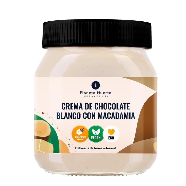 Oferta de Crema de chocolate blanco con macadamia ECO Planeta Huerto 230 gr por 4,95€ en Planeta Huerto