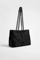 Oferta de Bolso shopper mediano nylon acolchado negro por 87,5€ en Bimba & Lola