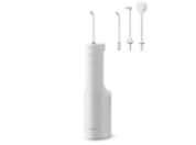 Oferta de Kit Irrigador Bucal Recargable con Tecnología Ultrasónica Serie 600 con tres boquillas de color blanco por 99€ en Panasonic