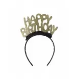 Oferta de DIADEMA HAPPY BIRTHDAY ORO por 4,5€ en Party Fiesta