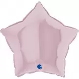 Oferta de GLOBO MYLAR ESTRELLA ROSA PASTEL 45CM por 2€ en Party Fiesta