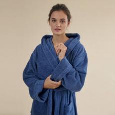 Oferta de Albornoz algodón capucha por 48€ en Textura