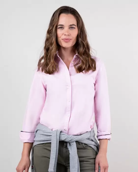 Oferta de Camisa Oxford Rosa por 59,9€ en El Ganso