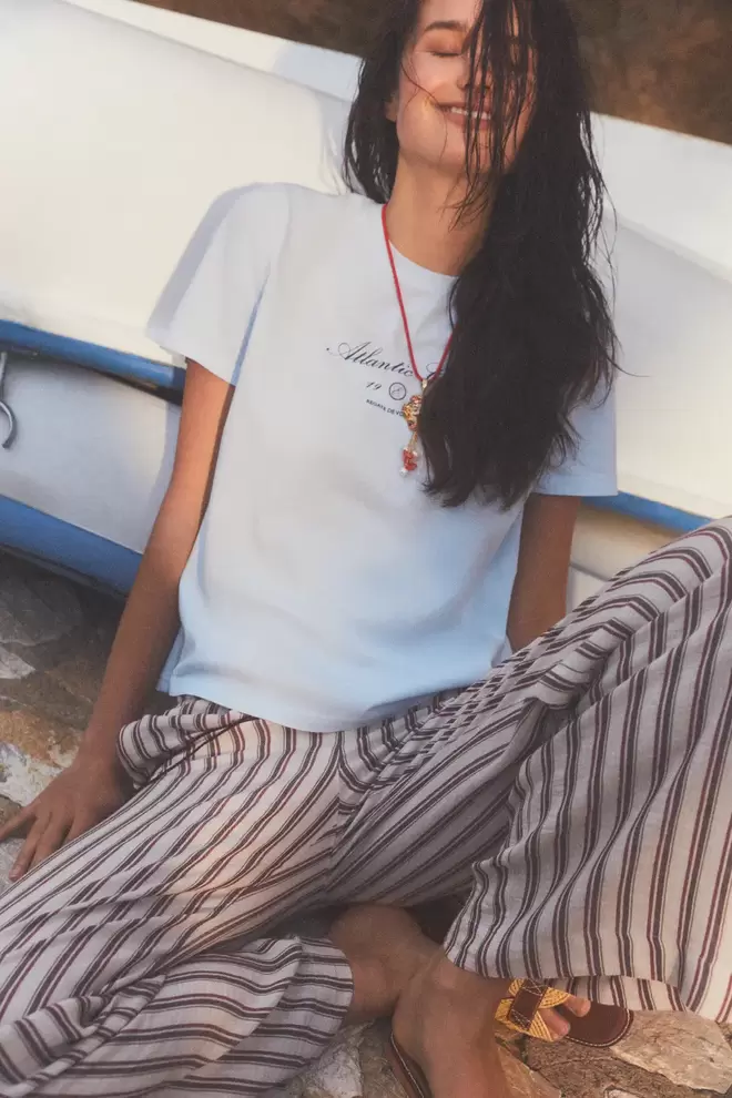 Oferta de CAMISETA ESTAMPADA ATLANTIC por 37€ en ese O ese