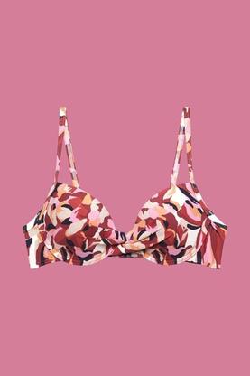 Oferta de Top de bikini con estampado floral, con aros y relleno por 14,99€ en ESPRIT