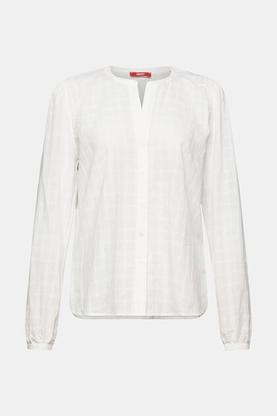 Oferta de Blusa de algodón con textura por 34,99€ en ESPRIT