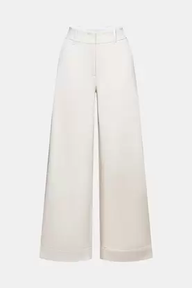 Oferta de Pantalones anchos de sarga por 49,99€ en ESPRIT