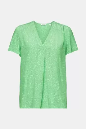 Oferta de Blusa estampada con escote en pico por 34,99€ en ESPRIT