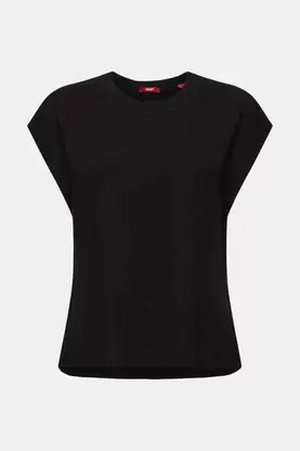 Oferta de Chaleco de punto en mezcla de lana por 24,99€ en ESPRIT