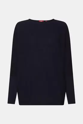 Oferta de Jersey con mangas murciélago de punto acanalado por 29,99€ en ESPRIT