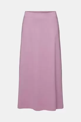 Oferta de Falda midi en tejido jersey por 34,99€ en ESPRIT