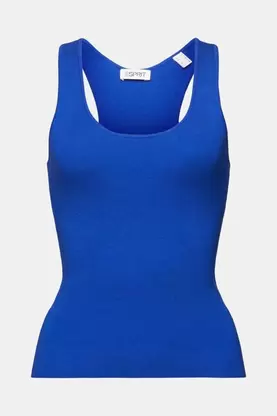 Oferta de Top de algodón con espalda nadadora por 29,99€ en ESPRIT