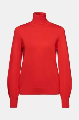 Oferta de Jersey con cuello vuelto clásico, LENZING™ ECOVERO™ por 29,99€ en ESPRIT