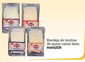 Oferta de Bandeja de lonchas de queso varios tipos Manzer por 1€ en Supeco