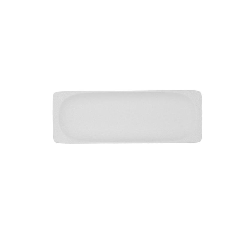 Oferta de Bandeja rectangular 25,5x9cm porcelana blanco Fosil Bidasoa por 4,4€ en Ohgar