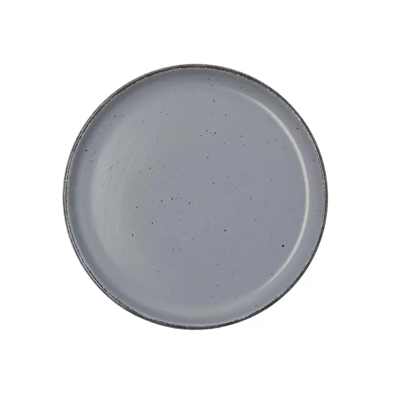 Oferta de Plato postre 20x2,5cm cerámico gris Duna Quid por 2,4€ en Ohgar