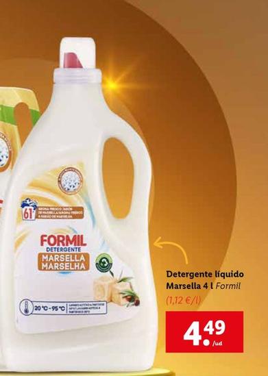 Oferta de Detergente Líquido Marsella por 4,49€ en Lidl