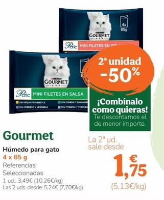 Oferta de Paté para gatos Gourmet por 3,49€ en Tiendanimal
