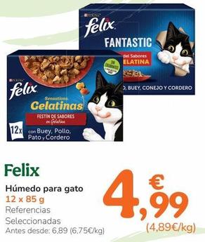 Oferta de Paté para gatos Felix por 4,99€ en Tiendanimal