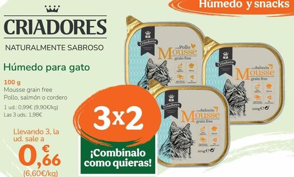 Oferta de Paté para gatos por 0,99€ en Tiendanimal