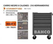 Oferta de Herramientas Bahco por 652,07€ en Coferdroza