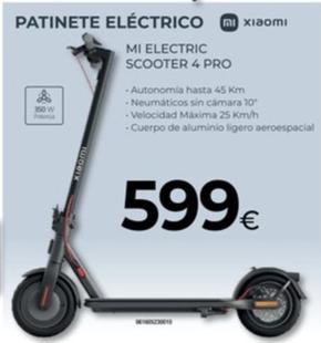 Oferta de Patinete electrico mi electric scooter 4 pro por 599€ en Tien 21