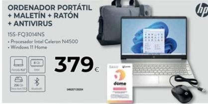 Oferta de Ordenador portatil + maletin + raton + antivirus por 379€ en Tien 21