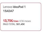 Oferta de Ideapad 1 15ADA7 por 501,45€ en Vodafone