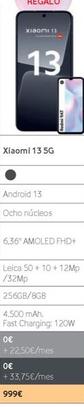 Oferta de 13 5G por 999€ en Vodafone
