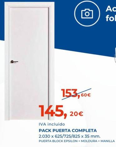Oferta de Pack puerta completa por 145,2€ en Bigmat - La Plataforma