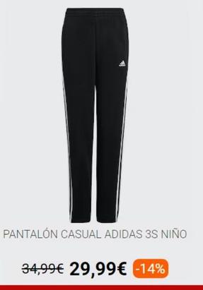 Oferta de Pantalones Adidas por 29,99€ en Décimas