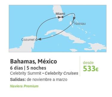 Oferta de Bahamas, México 6 Días | 5 Noches por 533€ en Viajes El Corte Inglés