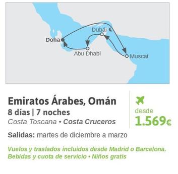 Oferta de Emiratos Arabes, Oman por 1569€ en Viajes El Corte Inglés