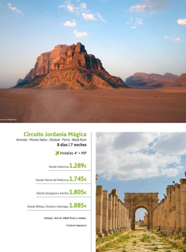 Oferta de Viajes a Jordania por 1,75€ en Viajes El Corte Inglés