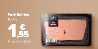 Oferta de Paté Ibérico por 1,55€ en Carrefour