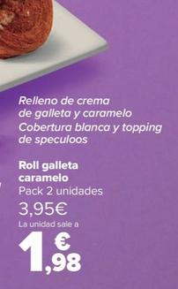 Oferta de Roll Galleta Caramelo por 1,98€ en Carrefour