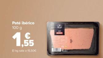 Oferta de Paté Ibérico por 1,55€ en Carrefour