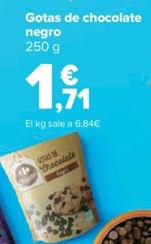 Oferta de Gotas De Chocolate Negro por 1,71€ en Carrefour