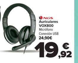 Oferta de Auriculores VOX800 por 19,92€ en Carrefour