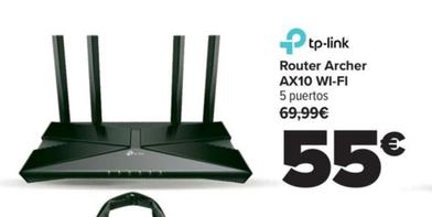 Oferta de Router archer AX10 Wi-fi por 55€ en Carrefour