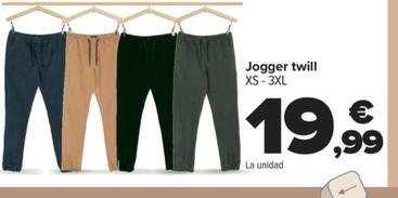 Oferta de Jogger twill por 19,99€ en Carrefour