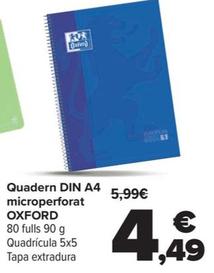 Oferta de Quadern Din A3 Microperf por 4,49€ en Carrefour