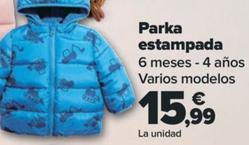 Oferta de Parka estampada por 15,99€ en Carrefour