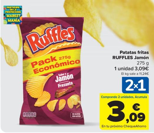 Oferta de Patatas fritas Jamón por 3,09€ en Carrefour