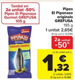 Oferta de Pipes el piponazo originals por 2,65€ en Carrefour
