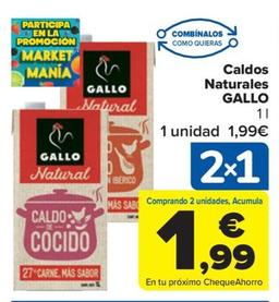 Oferta de Caldos naturales por 1,99€ en Carrefour