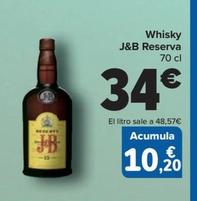 Oferta de Whisky Reserva por 34€ en Carrefour