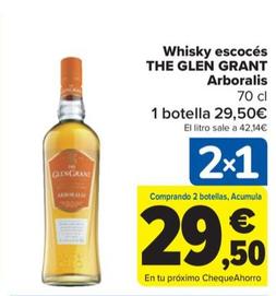Oferta de THE GLEN GRANT - Whisky escocés Arboralis por 29,5€ en Carrefour