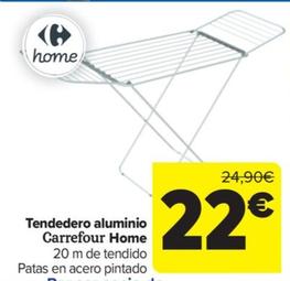 Oferta de Tendedero aluminio por 22€ en Carrefour