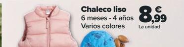Oferta de Chaleco liso por 8,99€ en Carrefour